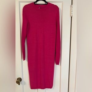 Free People Hot Pink Sweater Dress